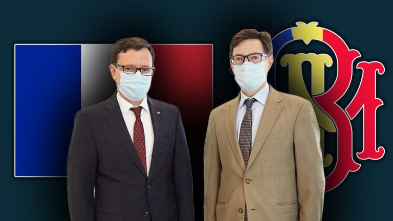 The governor of the National Bank of Moldova meets the French ambassador