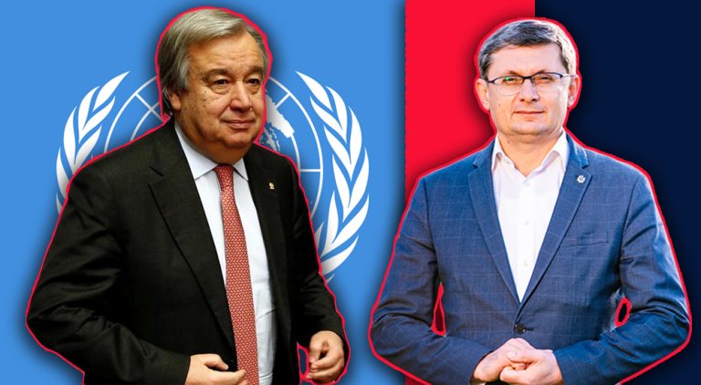 UN Secretary General, in visit at the Chisinau Parliament