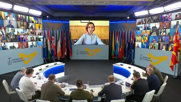 Maia Sandu attended the Crimea Platform 2022