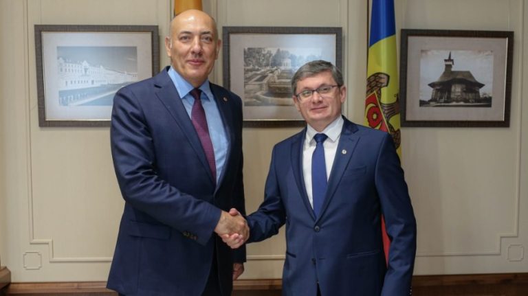 Farewell visit between Igor Grosu and Kestutis Kudzmanas