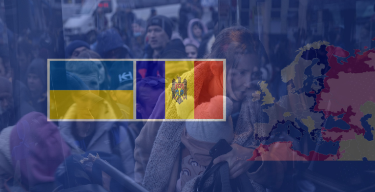 How many refugees from Ukraine found a job in Moldova?