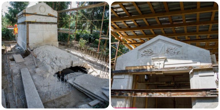 The restoration of the vault of the Macri-Donici families – in full swing!