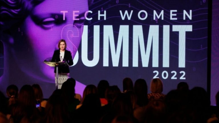 Maia Sandu at the  „Tech Women Summit”