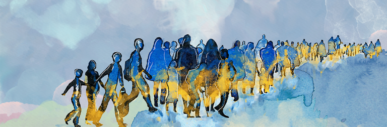 How many Ukrainian refugees does the Republic of Moldova currently host?