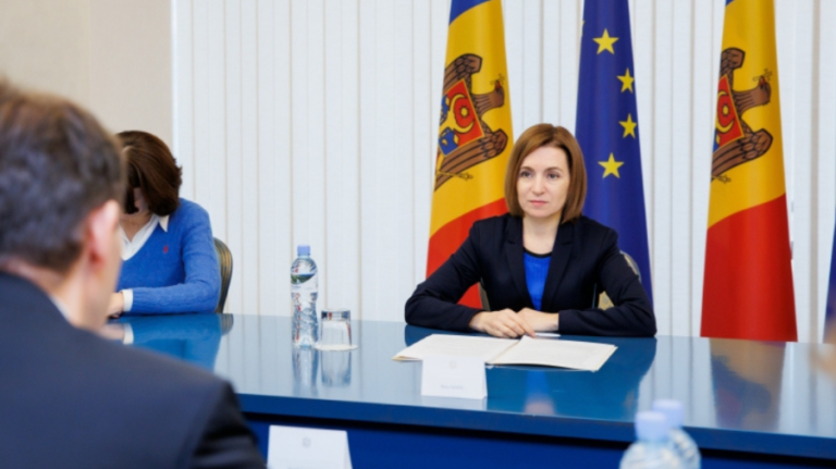 Maia Sandu met with the EU delegation at the Moldova-EU Parliamentary Association Committee