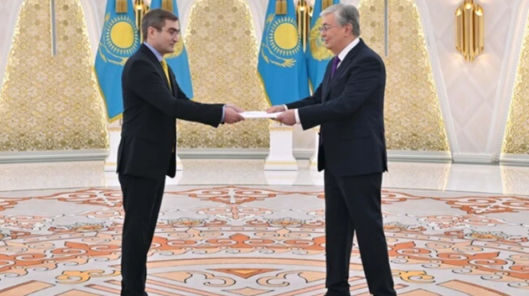 Ambassador Lilian Darii presented the credentials to the President of the Republic of Kazakhstan