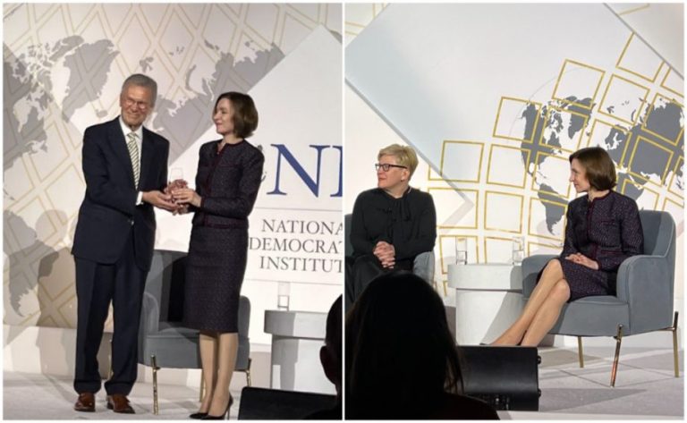 Maia Sandu – awarded at NDI’s 2022 Democracy Gala!