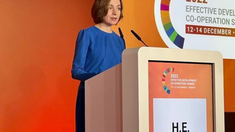 Maia Sandu at the Geneva Summit urges development partners to support democratic states