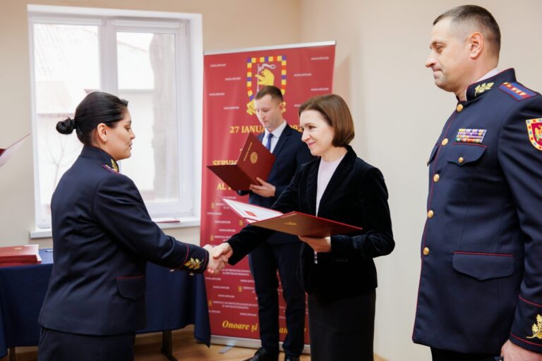 Historic event in Chisinau: Maia Sandu’s message to SPPS officers