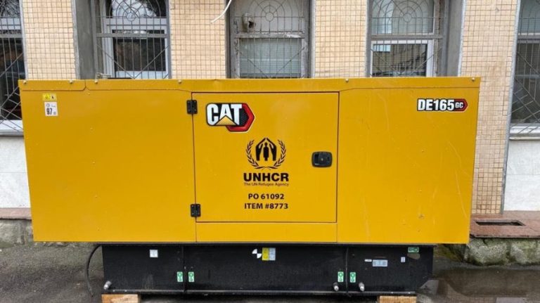 Three medical institutions were equipped with electric current generators