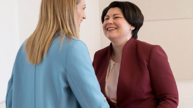 Roberta Metsola meeting with Natalia Gavrilita: We will continue to support Moldova