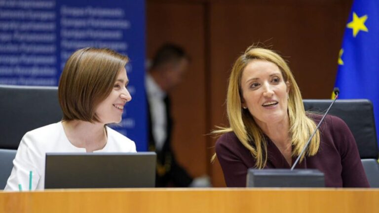 Roberta Metsola, to Maia Sandu: The European Parliament will stay with Moldova on its way to the EU