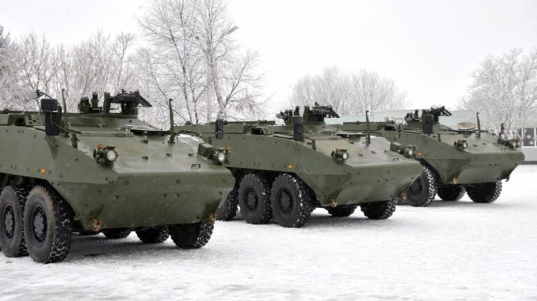 Piranha Carriers for the National Army. Some more armored units are to arrive today