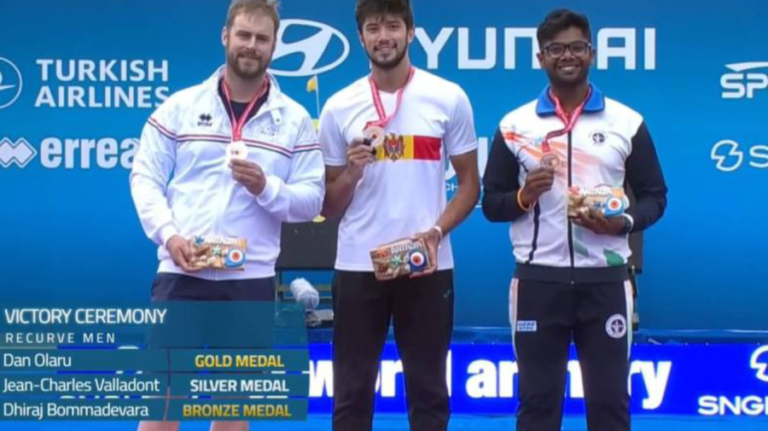 Dan Olaru makes history: Wins first stage of Archery World Cup and qualifies for Paris 2024 Olympics