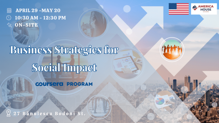 “Business Strategies for Social Impact”: Come to America House and learn how to become a leader in your community