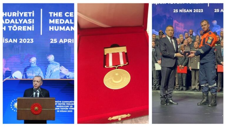 Moldovan Rescue Team Honored with Medal of Gratitude by Turkish President