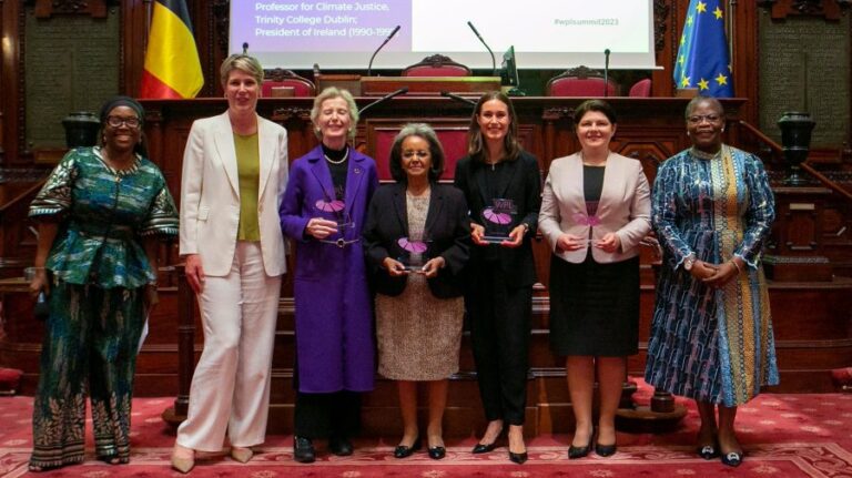 Rewarded for courage and determination in politics: Natalia Gavrilitsa received an award at the Brussels Summit