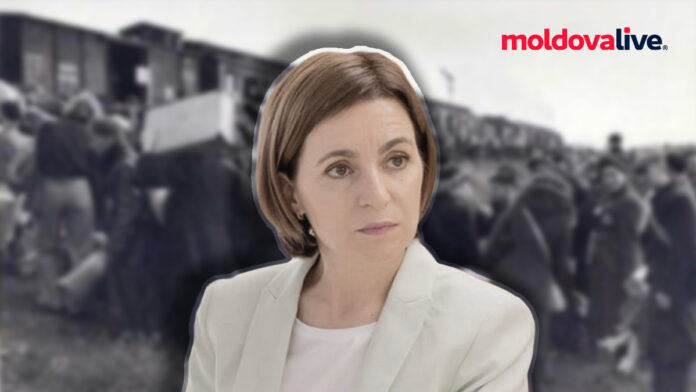 maia sandu tribute deportation stalinist 90 years moldova bessarabia