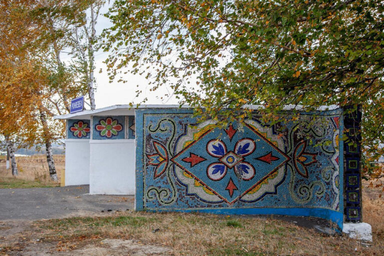 What do public transportation stations look like in different regions of Moldova?