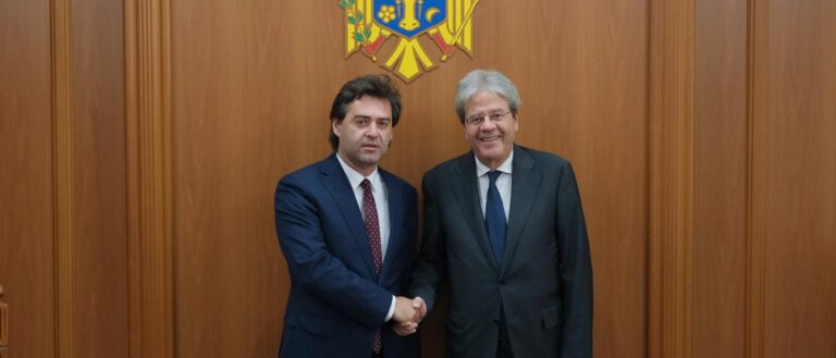 Nicu Popescu Discusses Moldova’s European Path with EU Commissioner  Gentiloni