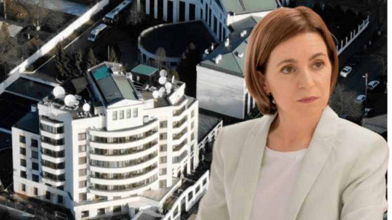 Are they watching the Moldovan authorities from the rooftop? The Embassy of the Russian Federation in Chisinau was equipped with antenna systems