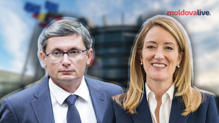 igor grosu metsola, european parliament support eu moldova