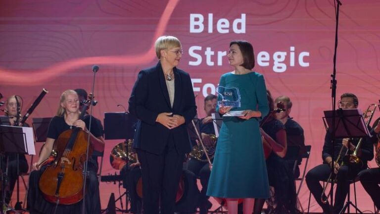 Maia Sandu Honored with New Award in Slovenia for Courage and Leadership