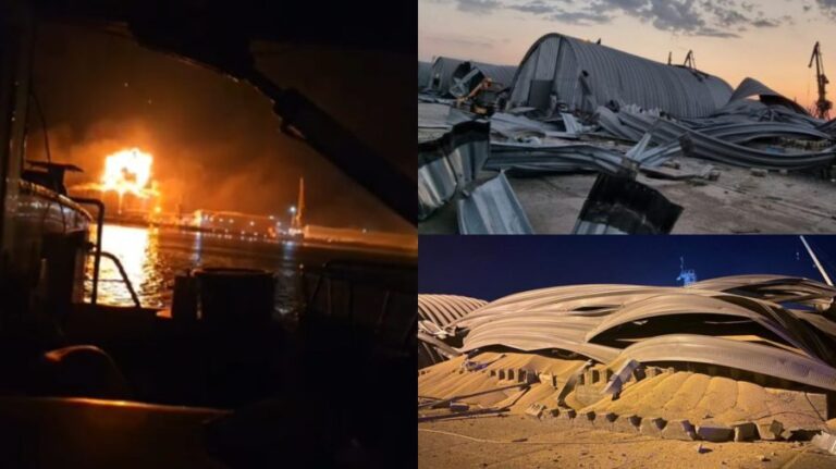 (PHOTO/VIDEO) Night explosions at the border between Moldova and NATO. Sad images of Ismail and Reni ports
