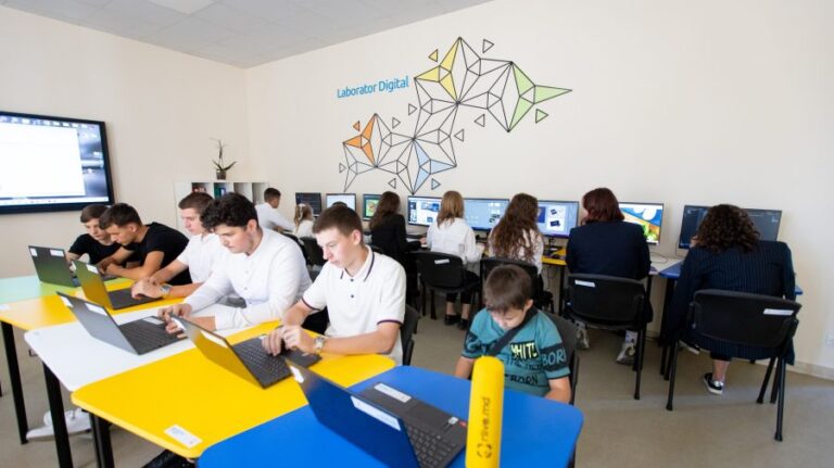 The Inauguration of the Digital Laboratory at “Mihai Eminescu” Theoretical High School in Căușeni