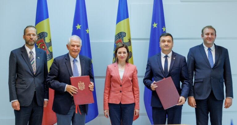 President Maia Sandu and EU’s Josep Borrell Discuss Moldova’s EU Accession and Security Cooperation