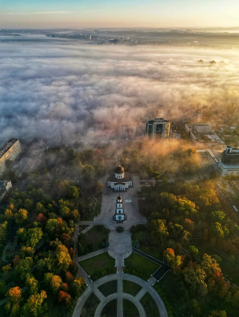 Mystical Chișinău in Autumn’s Embrace: Aerial Views by Valeriu Zaporojan