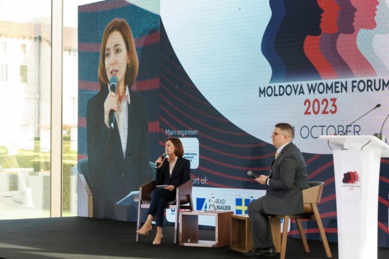 Maia Sandu Amplifies Women’s Voices at Moldova Women Forum 2023