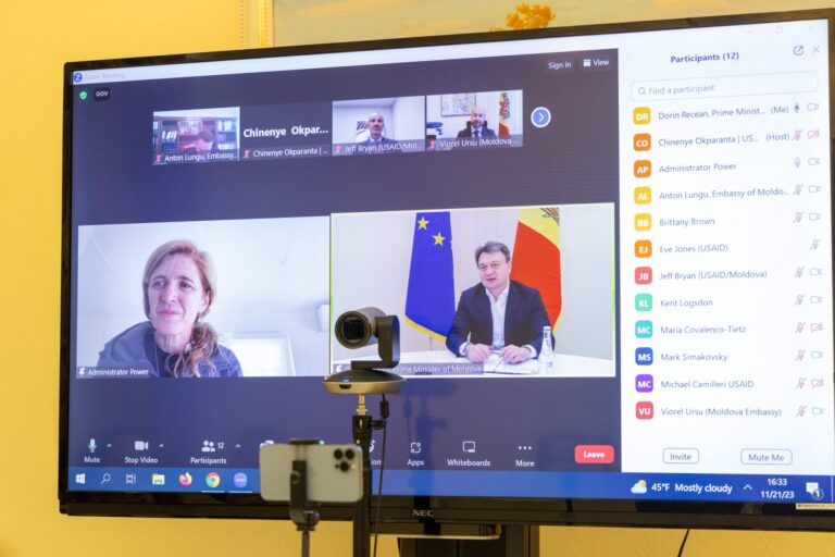 PM Recean, in discussions with the head of USAID, Power. What did the officials discuss?