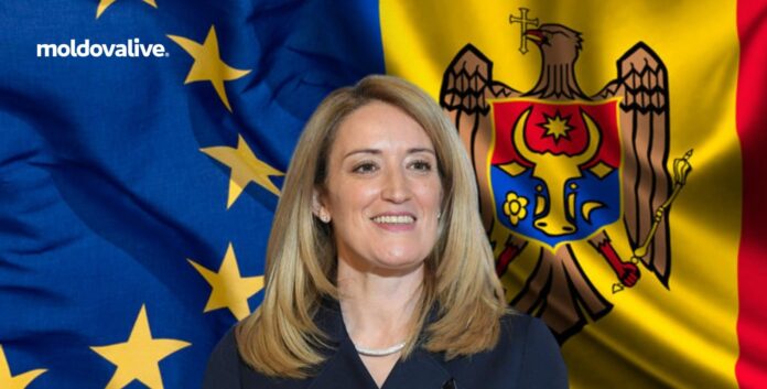Metsola on the sidelines of the European Union Council We want to open negotiations with Moldova