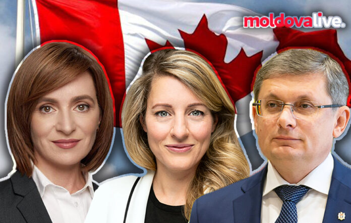 Mélanie Joly Igor Grosu Maia Sandu Canada Moldova