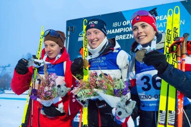 Moldovan biathlete Alina Stremous won silver at the European Championships