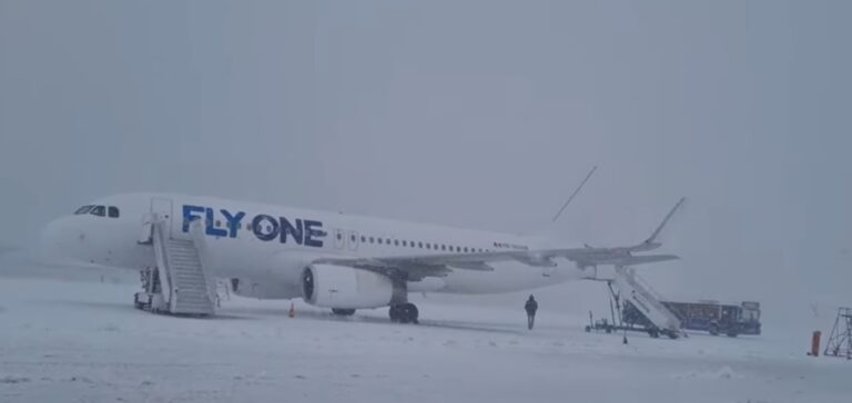 Breaking news! Chisinau International Airport under blizzard: several flights delayed or canceled