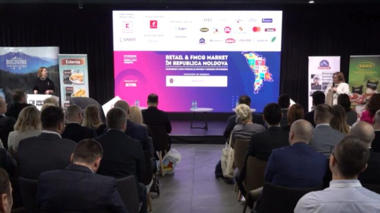 The conference “Retail & Fast-moving Consumer Goods Market” gathered tens of local manufacturers and businesses from Moldova