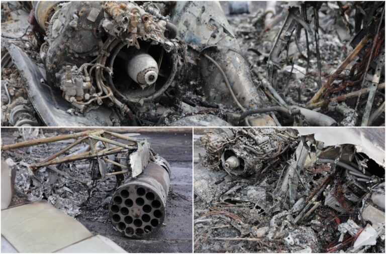 (PHOTO/VIDEO) Tiraspol military helicopter reportedly hit by a kamikaze drone. Moment captured by surveillance cameras