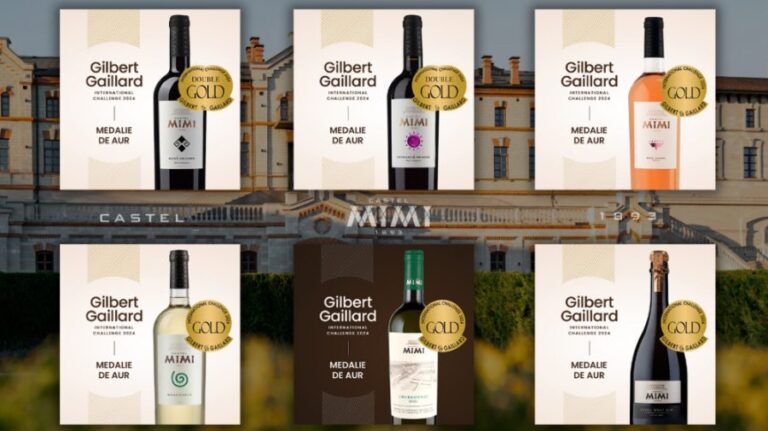 6 Gold and Double Gold medals in France for wines from local varieties produced by Castel Mimi