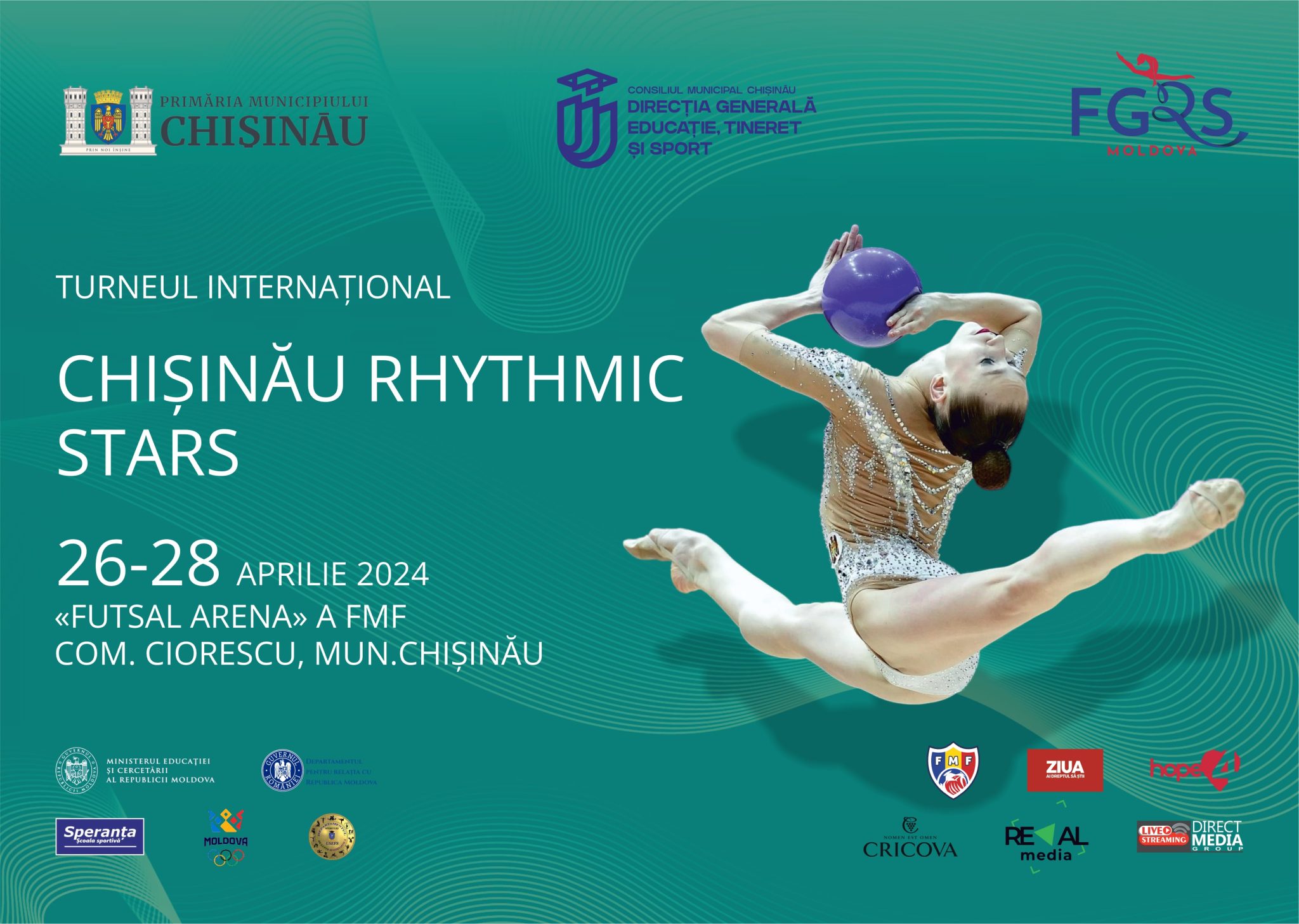 International Tournament “Chisinau Rhythmic Stars”: gymnasts from seven countries will participate