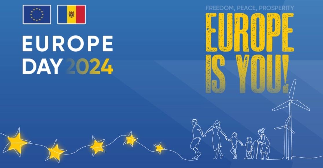 Europe Day with the motto “Freedom, Peace, Prosperity – Europe is you!” will be marked in several regions of the country. The EU delegation in Chisinau has published the agenda of events