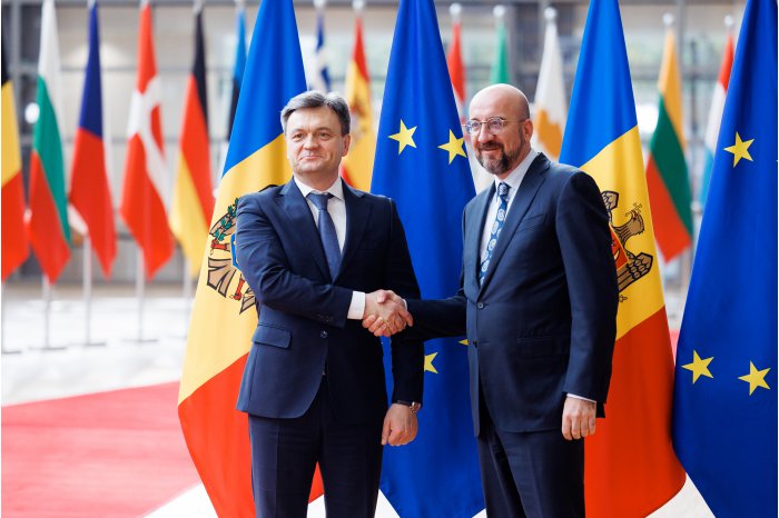 Dorin Recean at the meeting with the President of the European Council, Charles Michel: “The future of the Republic of Moldova is in the big European family”