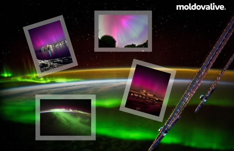 (PHOTO) Nights when the sky turned purple all over the world! A photographer captured the Aurora Borealis at Old Orhei