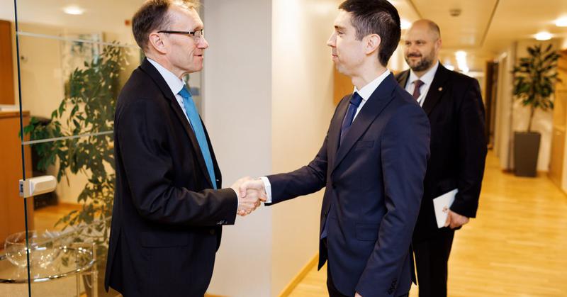 Mihai Popsoi, meeting with Espen Barth Eide. The topic of discussion was the extent of Norway’s assistance to Moldova’s development