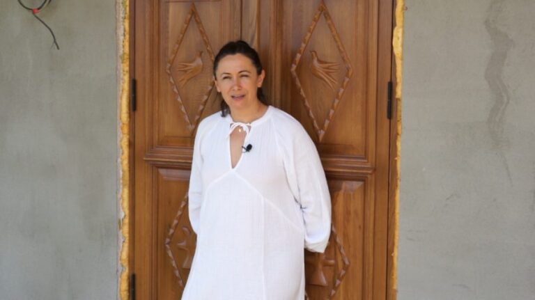 With European money, Nata Albot has solved the energy problem at her tourist guesthouse on the banks of the Dniester River