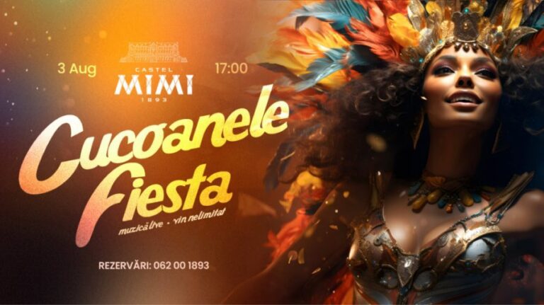 Cucoanele Fiesta at Castel Mimi with lots of color, Latin music, and unlimited white wine