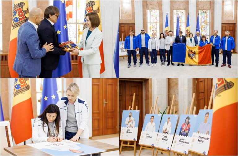 President Maia Sandu Presented the State Flag to Paralympic Athletes Heading to Paris