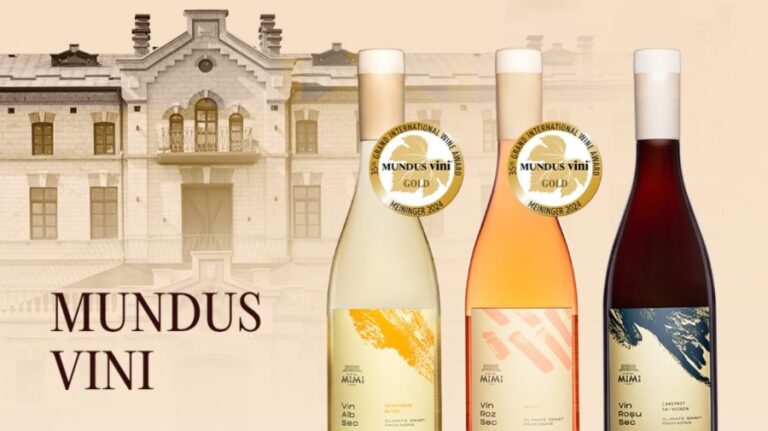 The first Moldovan winery awarded Gold for two wines bottled in PET bottles
