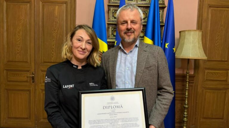 Oxana Cretu, who opened a restaurant in France, the first Ambassador of Gastronomy of the Republic of Moldova